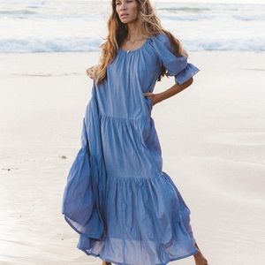 Daughters of India, XS Sahana Gown ~ Blue Lagoon